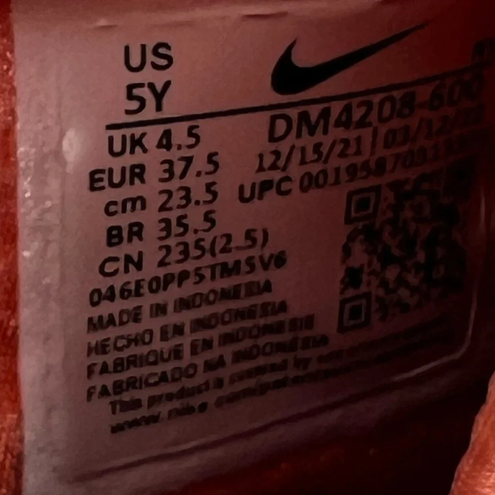 Nike Unisex DM4208-600 Orange Child Flex Runner 2 Pull On Size 5Y Running Shoes